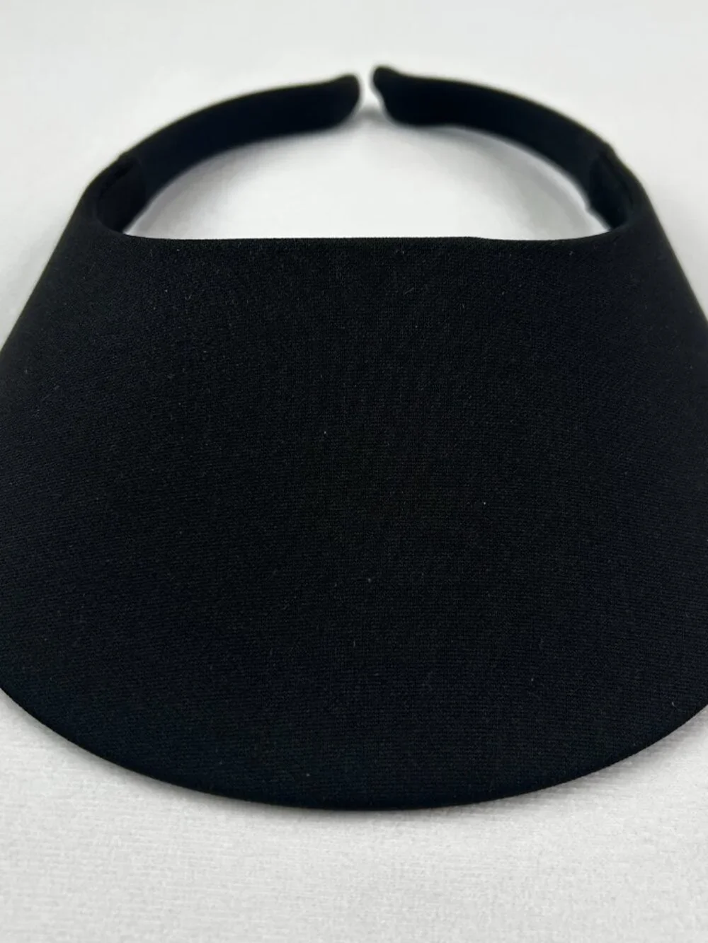 Sun Visors: No Headache Original Round Brim Black & Turquoise Blue - UPF 50 - Picture 3 of 12